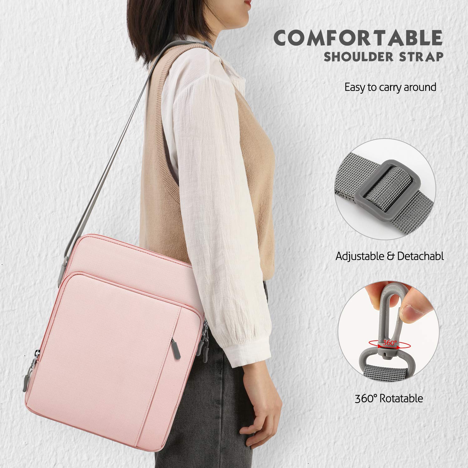 Foto 7 | Funda Para Portátil Moko Para El Nuevo Macbook De 13 3 A 14 Pulgadas  Color Rosa - Venta Internacional.
