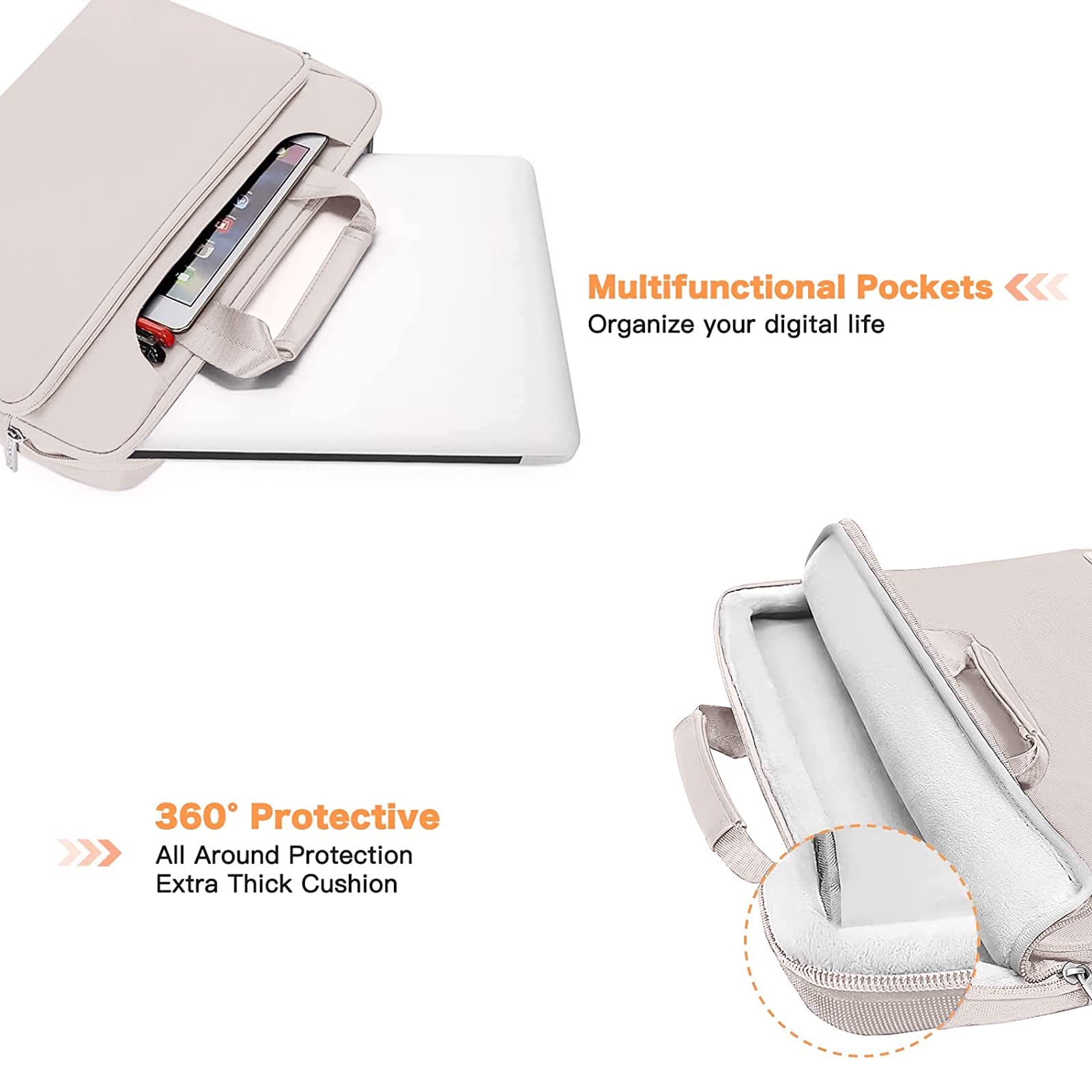Foto 4 pulgar | Bolsa De Hombro Para Portátil Mosiso 360 Protective Macbook Air 15 - Venta Internacional.