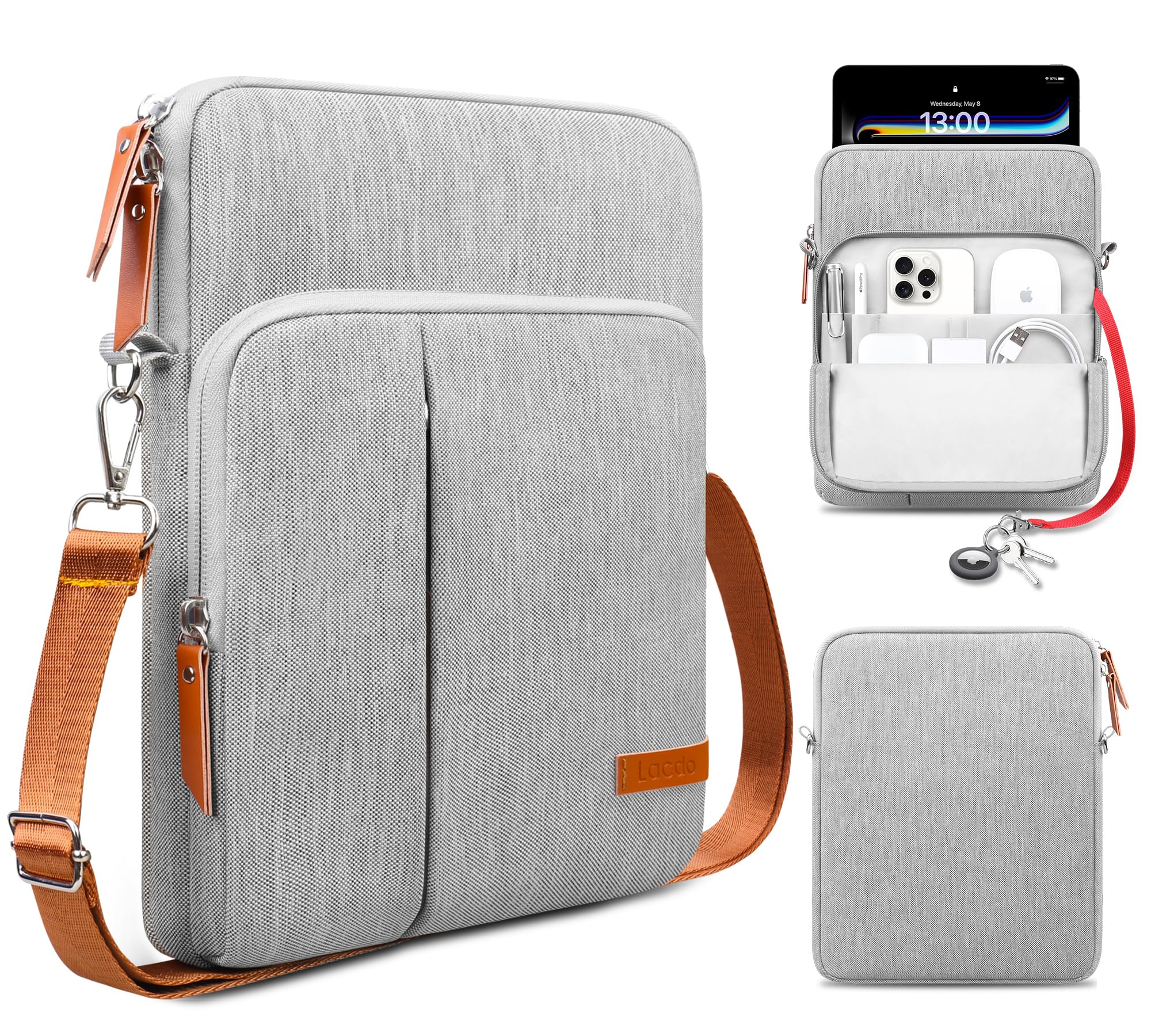 Foto 1 | Funda Para Tablet Lacdo Para Ipad De 11 Pulgadas Y Samsung Galaxy  Color Gris - Venta Internacional.