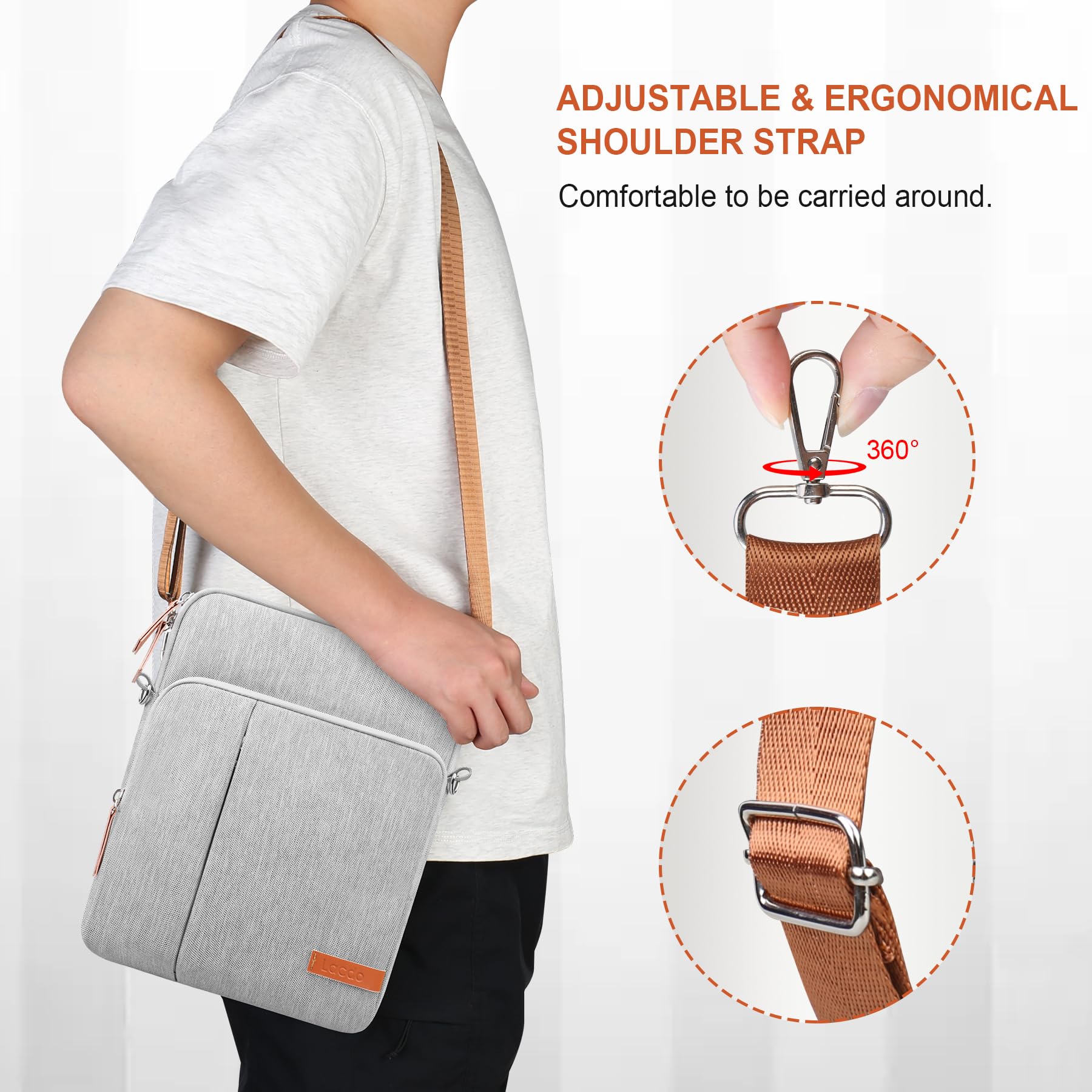 Foto 6 | Funda Para Tablet Lacdo Para Ipad De 11 Pulgadas Y Samsung Galaxy  Color Gris - Venta Internacional.