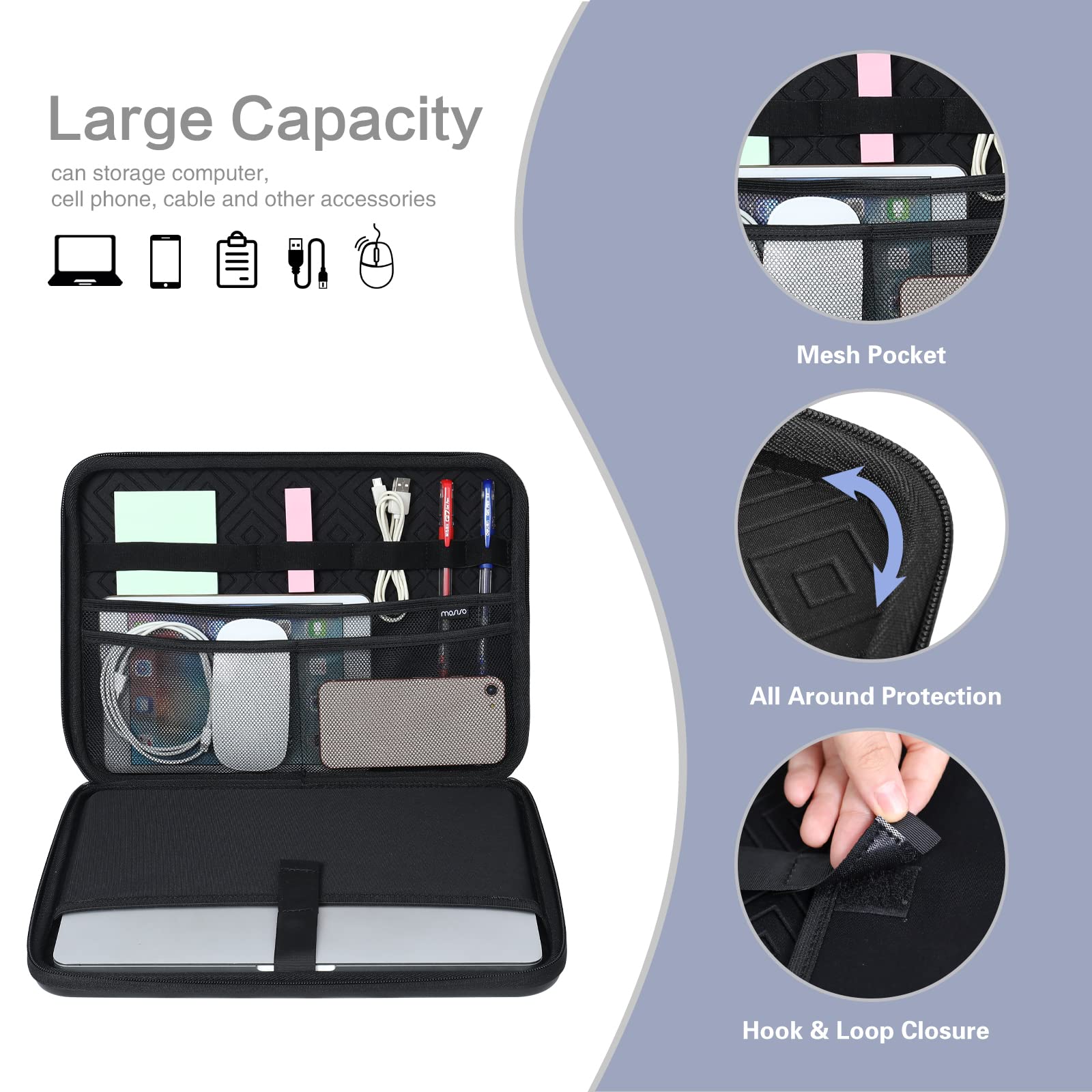 Foto 3 pulgar | Bandolera Para Portátil  Compatible Con Mosiso  Macbook Pro De 16 Pulgadas - Venta Internacional.