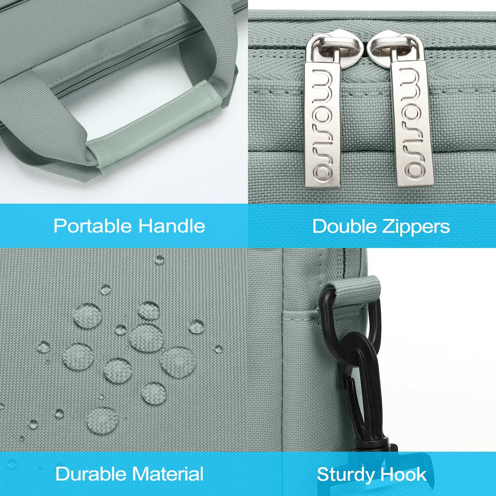 Foto 4 | Bandolera Mosiso Para Portátil De 15.6 Pulgadas Para Macbook Pro 16 - Venta Internacional.