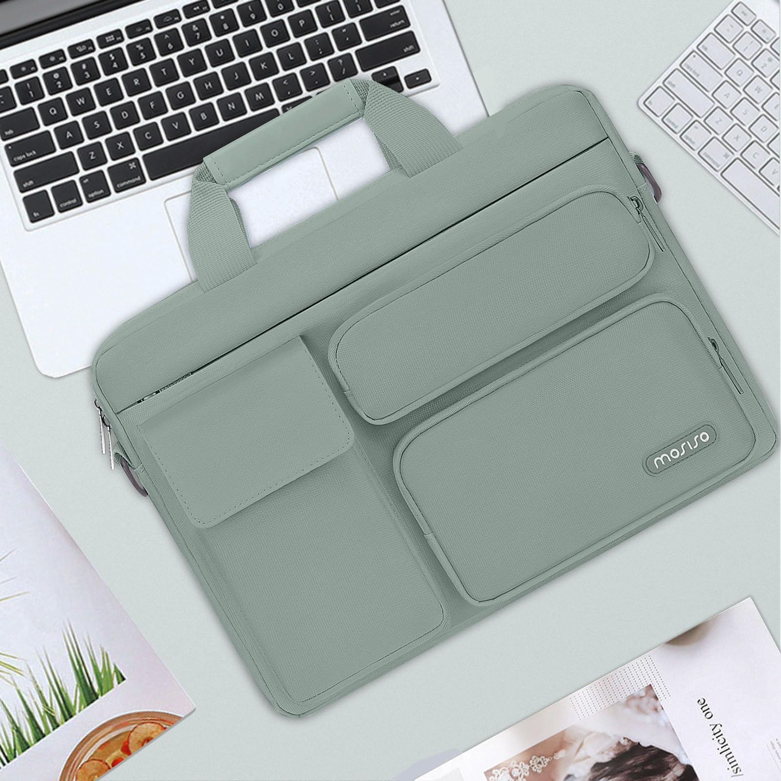 Foto 7 pulgar | Bandolera Mosiso Para Portátil De 15.6 Pulgadas Para Macbook Pro 16 - Venta Internacional.