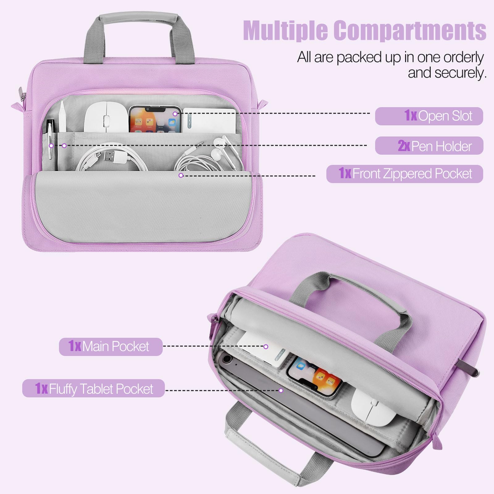 Foto 3 | Funda Para Tablet Moko De 9 A 11 Pulgadas Para Ipad Air M3  Color Morado - Venta Internacional.