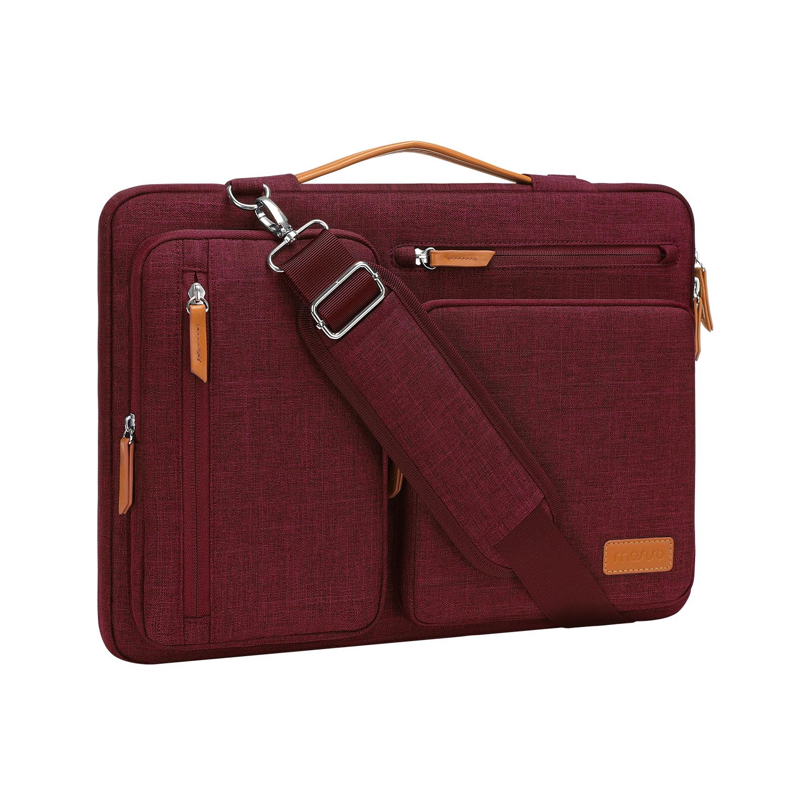 Foto 2 pulgar | Bolsa De Hombro Para Portátil Mosiso 360 Protective 17-17 3 Pulgadas  Color Rojo Vino - Venta Internacional.