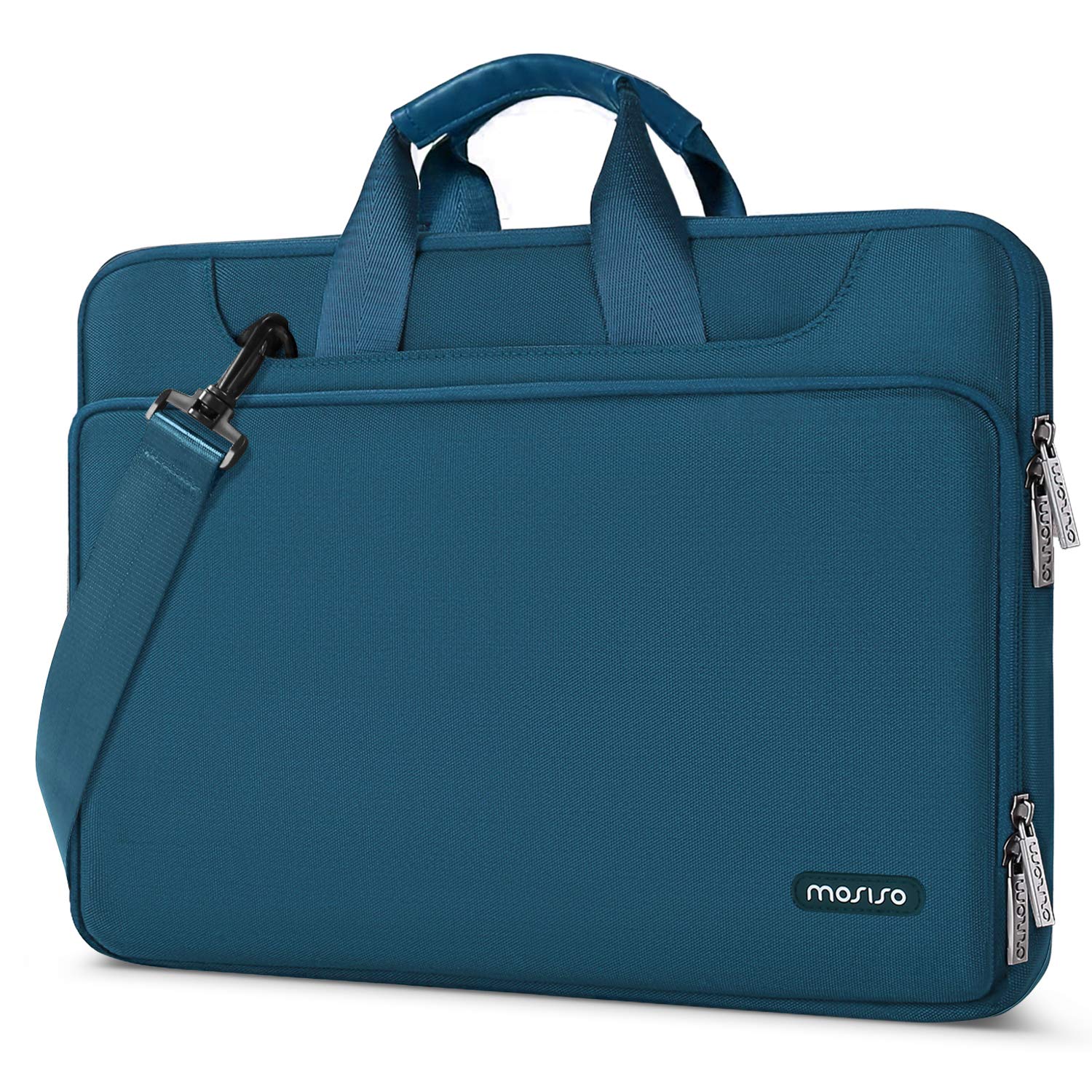Foto 1 | Bolsa De Hombro Para Portátil Mosiso 360 Protective 17-17.3 Pulgadas  Verde Azulado - Venta Internacional.