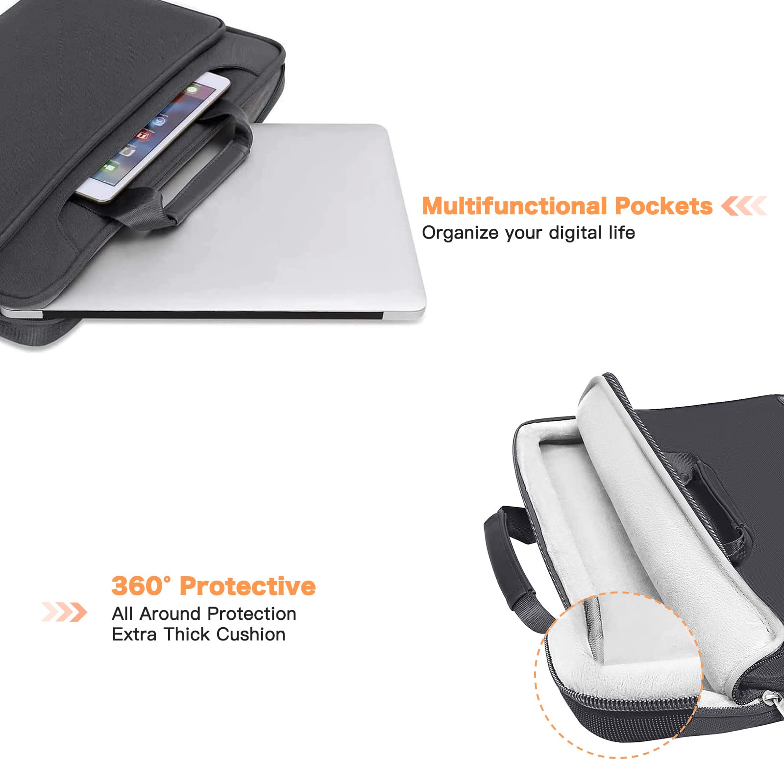 Foto 2 | Bolsa De Hombro Para Portátil Mosiso 360 Protective 15-15.6 Pulgadas - Venta Internacional.