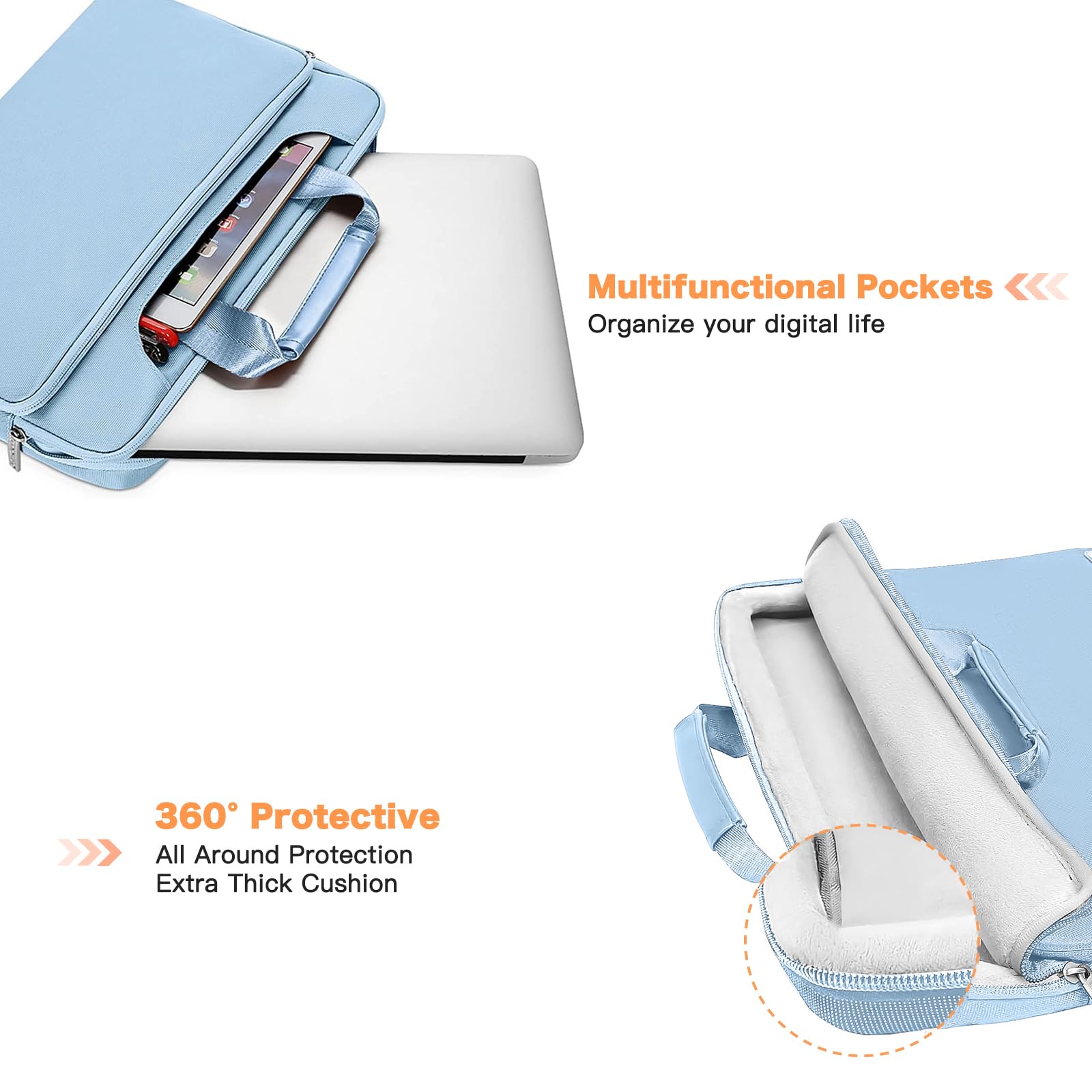 Foto 2 | Bolsa De Hombro Para Portátil Mosiso 360 Protective 15-15.6 Pulgadas - Venta Internacional.