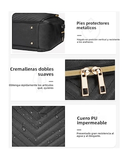 Foto 3 | Maletin Para Laptop 17 Plugadas Mochila Mujer Elegante Impermeable Acolchada Bandolera Convertible