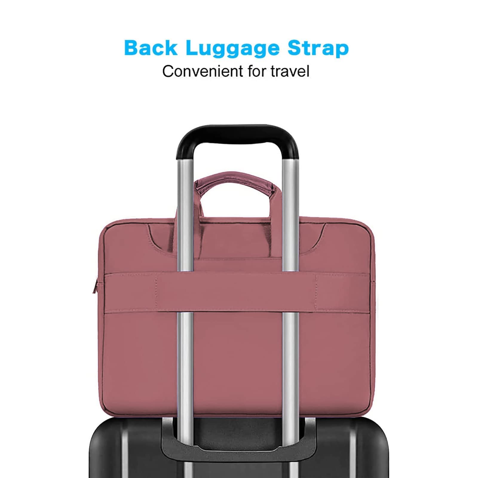 Foto 5 pulgar | Bolsa De Hombro Para Portátil Mosiso 360 Protective 13-14 Pulgadas Dusty Rose - Venta Internacional.