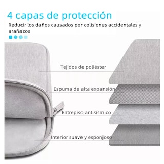Foto 4 | Funda para Laptop de 15.6’’ Eo Safe Imports ESI-6444 color Gris