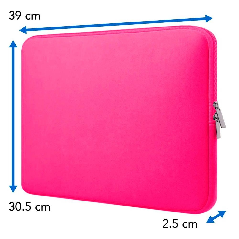 Foto 4 pulgar | Funda para Laptop 15 Brobotix Neopreno color Rosa 256349-1