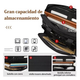 Foto 5 | Funda Maletín para Laptop 15-15.6 Impermeable Eo Safe Imports Esi-8707 color Negro