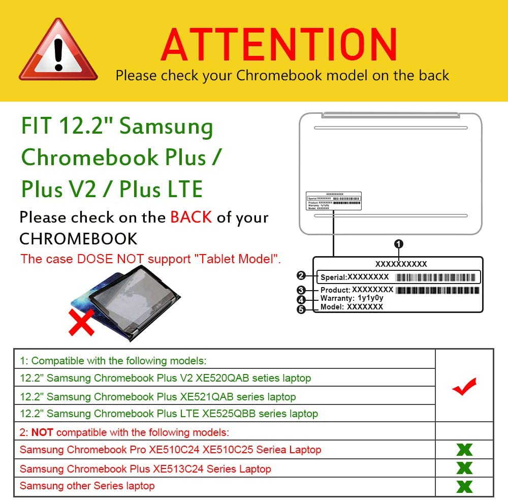 Foto 2 | Venta Internacional - Funda Fintie para Chromebook Plus V2 de 12,2 Pulgadas