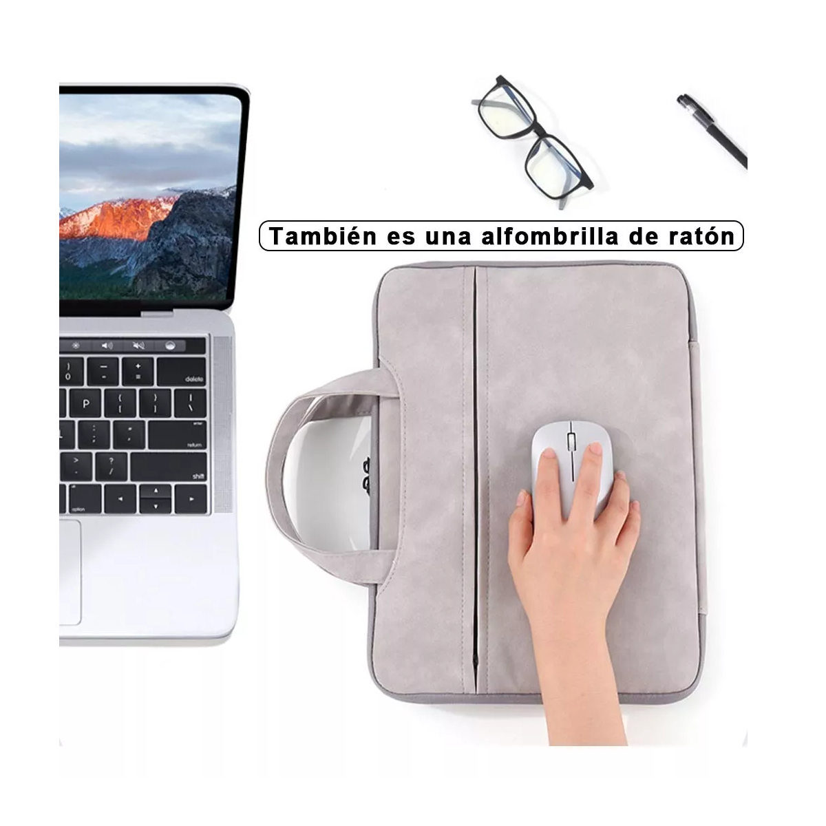 Foto 4 pulgar | Funda para Laptop Maletín Protector Impermeable 15.6 Pulgada Eo Safe Imports Esi-14682 Gris