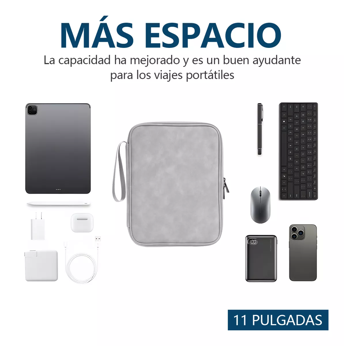 Foto 4 pulgar | Funda Para Tablet Antipolvo Y Resistente Agua 11 Pulgadas Eo Safe Imports Esi-16685 Gris
