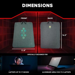 Foto 3 | Funda Para Alienware Area-51m Con Gráficos Reflectantes De 17,3 Pulgadas - Venta Internacional.