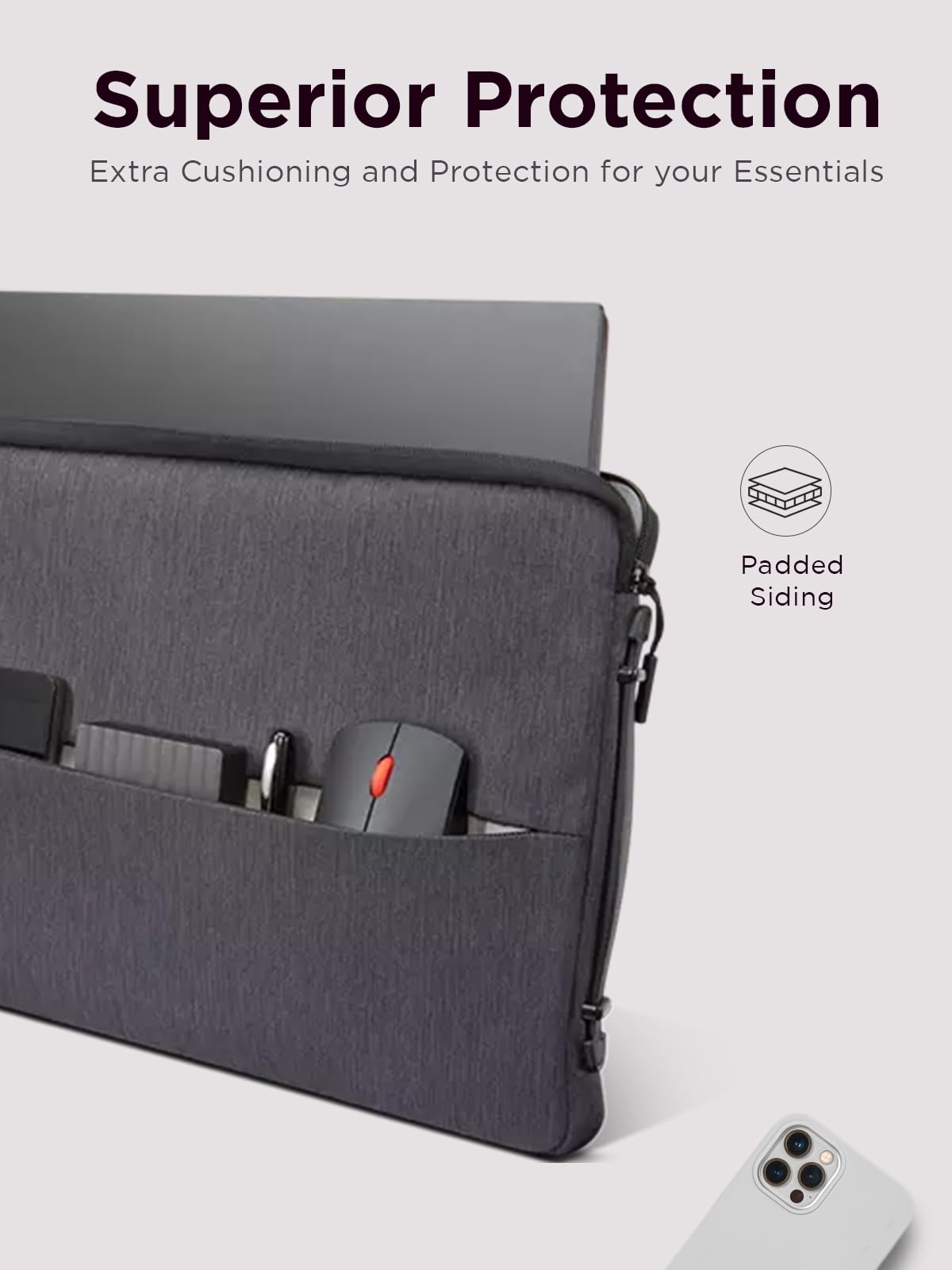 Foto 5 | Funda Para Portátil Lenovo Urban De 14 Pulgadas, Resistente Al Agua, Gris - Venta Internacional.