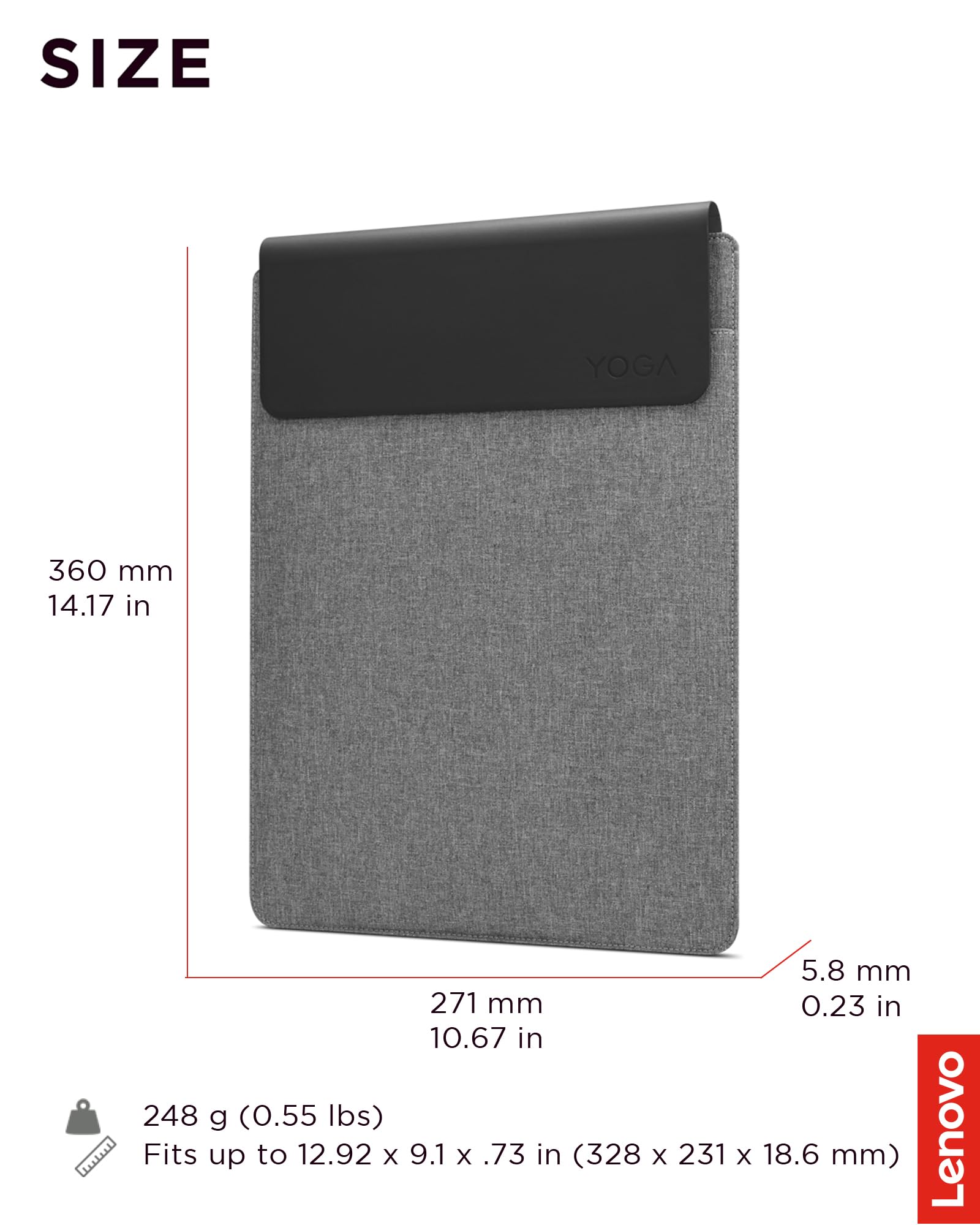 Foto 8 pulgar | Funda Para Portátil Lenovo Slim De 14 Pulgadas, Color Gris - Venta Internacional.