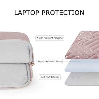 Foto 4 | Funda para Portátil Bagsmart Rosa 13 Pulgadas - Venta Internacional