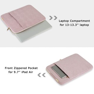 Foto 5 | Funda para Portátil Bagsmart Rosa 13 Pulgadas - Venta Internacional