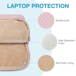 Foto 5 | Funda Protectora para Portátil Bagsmart de 15.6 Pulgadas Rosa - Venta Internacional