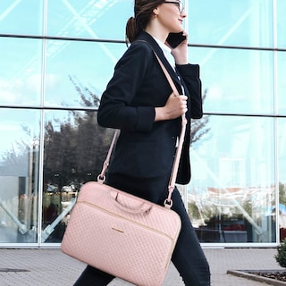 Foto 7 | Funda Protectora para Portátil Bagsmart de 15.6 Pulgadas Rosa - Venta Internacional