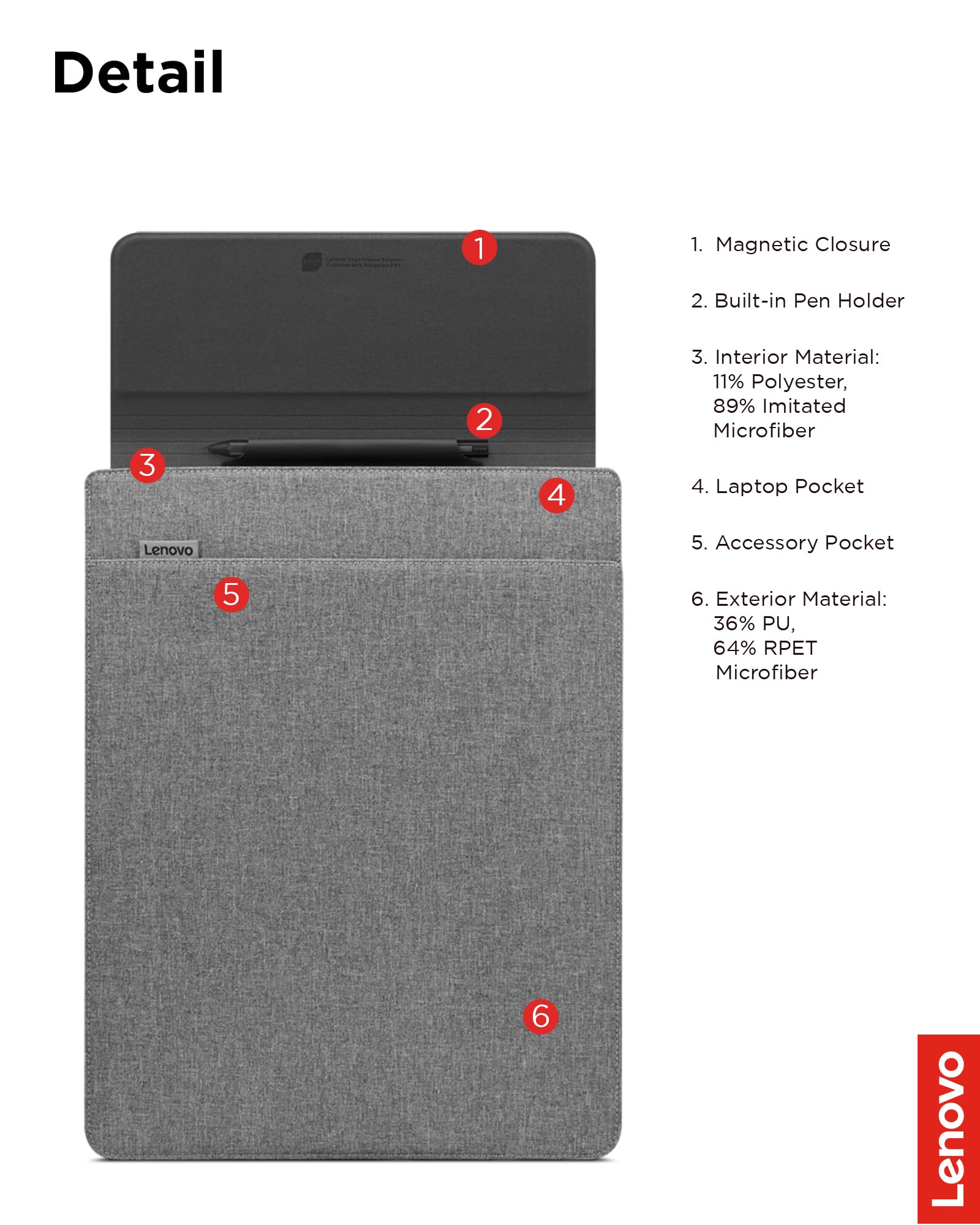 Foto 7 pulgar | Funda Para Portátil Lenovo Slim De 16 Pulgadas, Color Gris - Venta Internacional.