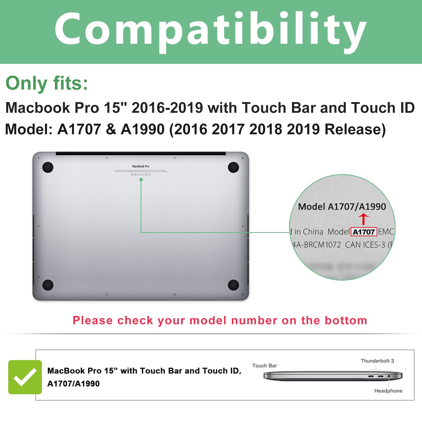 Foto 3 pulgar | Funda Rígida Procase Con Funda De Teclado Para Macbook Pro 15 - Venta Internacional.