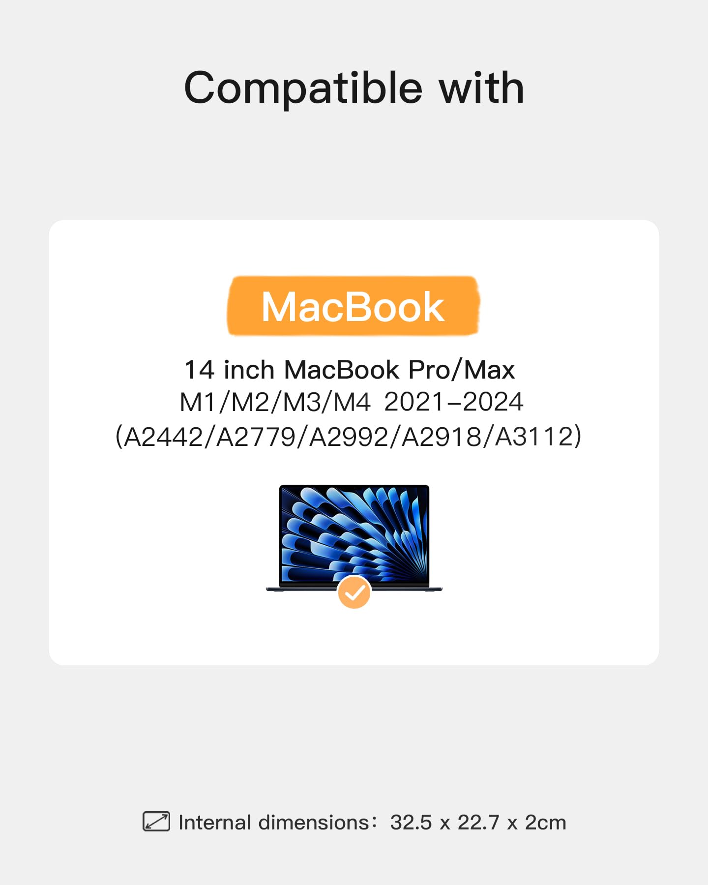 Foto 3 pulgar | Funda Inateck 360° para Macbook Pro 14 Pulgadas - Venta Internacional