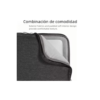 Foto 2 | Funda Protectora Para Portátil Bolsa Prueba Golpe 15.6'' Eo Safe Imports Esi-6445-1 Negro