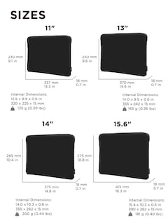 Foto 6 | Funda Lenovo Basic 13 Pulgadas Neopreno MacBook Negro - Venta Internacional