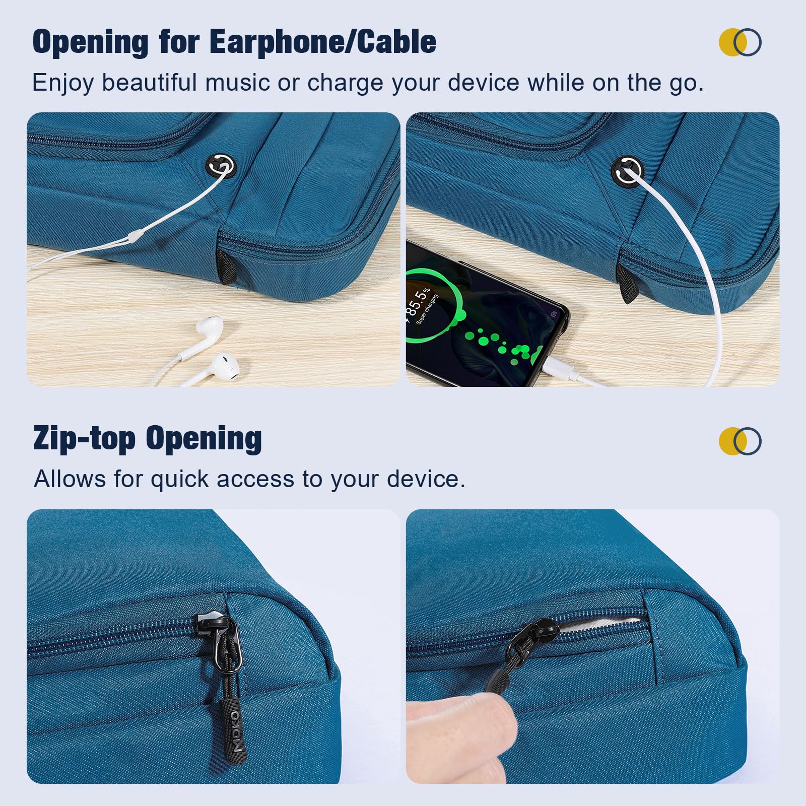 Foto 5 | Funda MoKo para Tablet de 9 a 11 Pulgadas Azul  - Venta Internacional