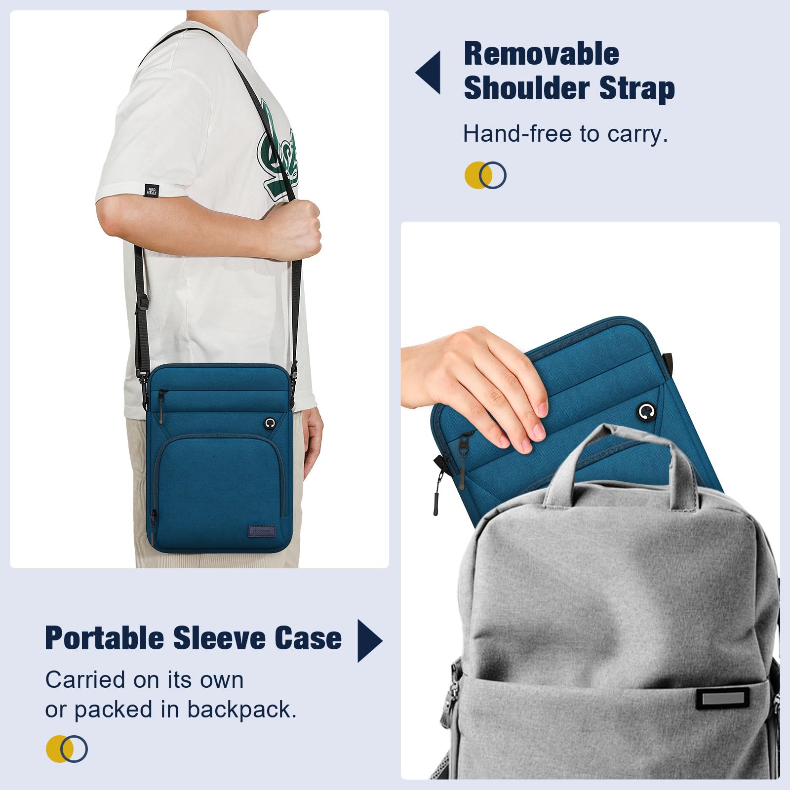 Foto 7 | Funda MoKo para Tablet de 9 a 11 Pulgadas Azul  - Venta Internacional