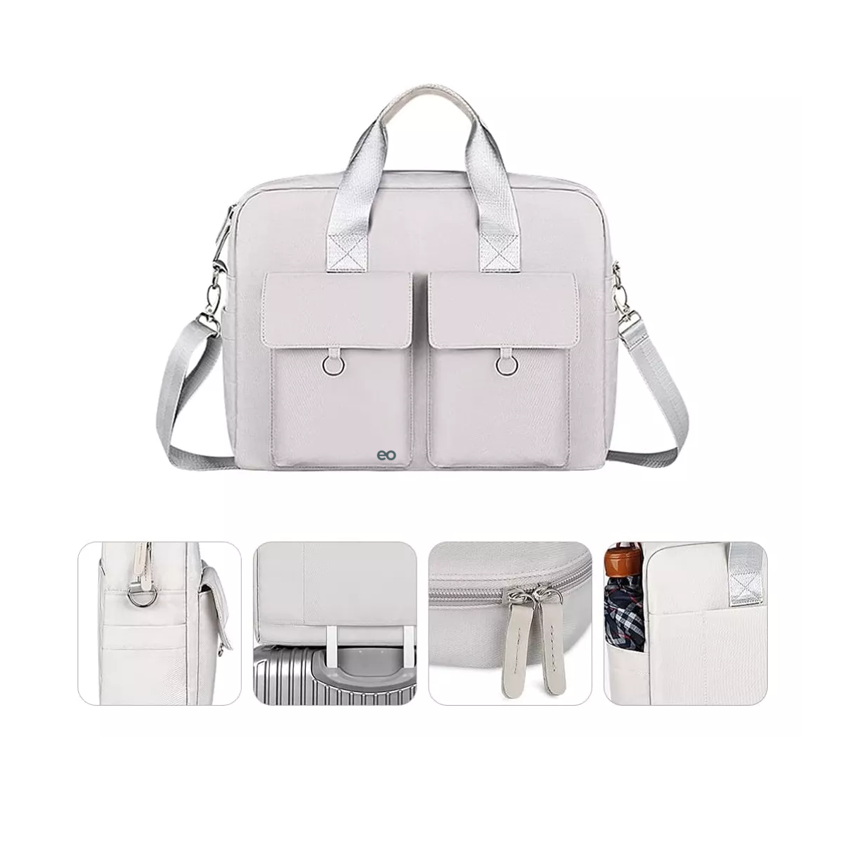 Foto 3 pulgar | Impermeable Maletin Bolsa Para Laptop Eo Safe Imports Esi-12470-1 Gris