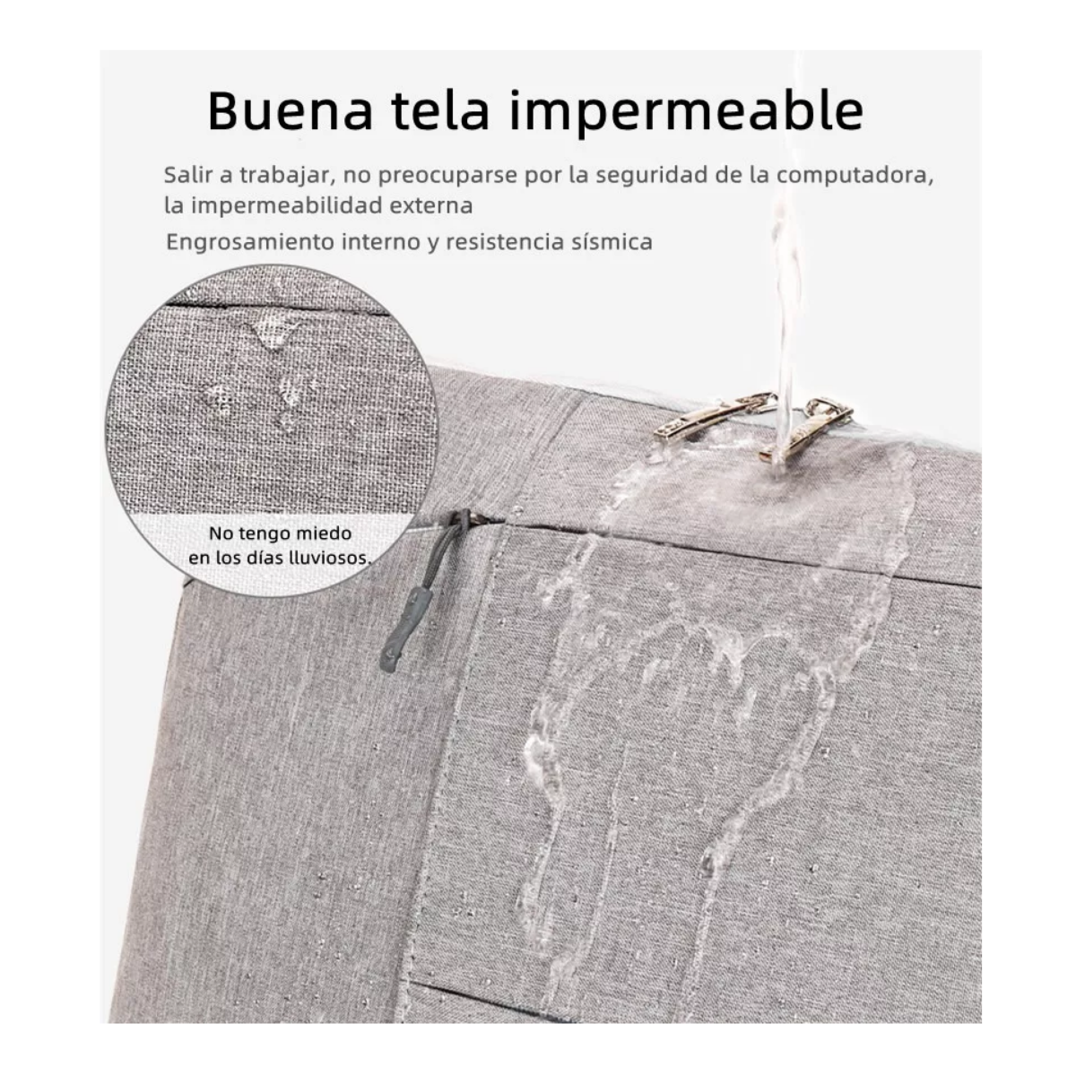 Foto 4 pulgar | Funda Protectora Para Portátil Bolsa Prueba Golpe 15.6’’ Eo Safe Imports Esi-6444-1 Gris