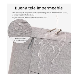 Foto 3 | Funda Protectora Para Portátil Bolsa Prueba Golpe 15.6’’ Eo Safe Imports Esi-6444-1 Gris