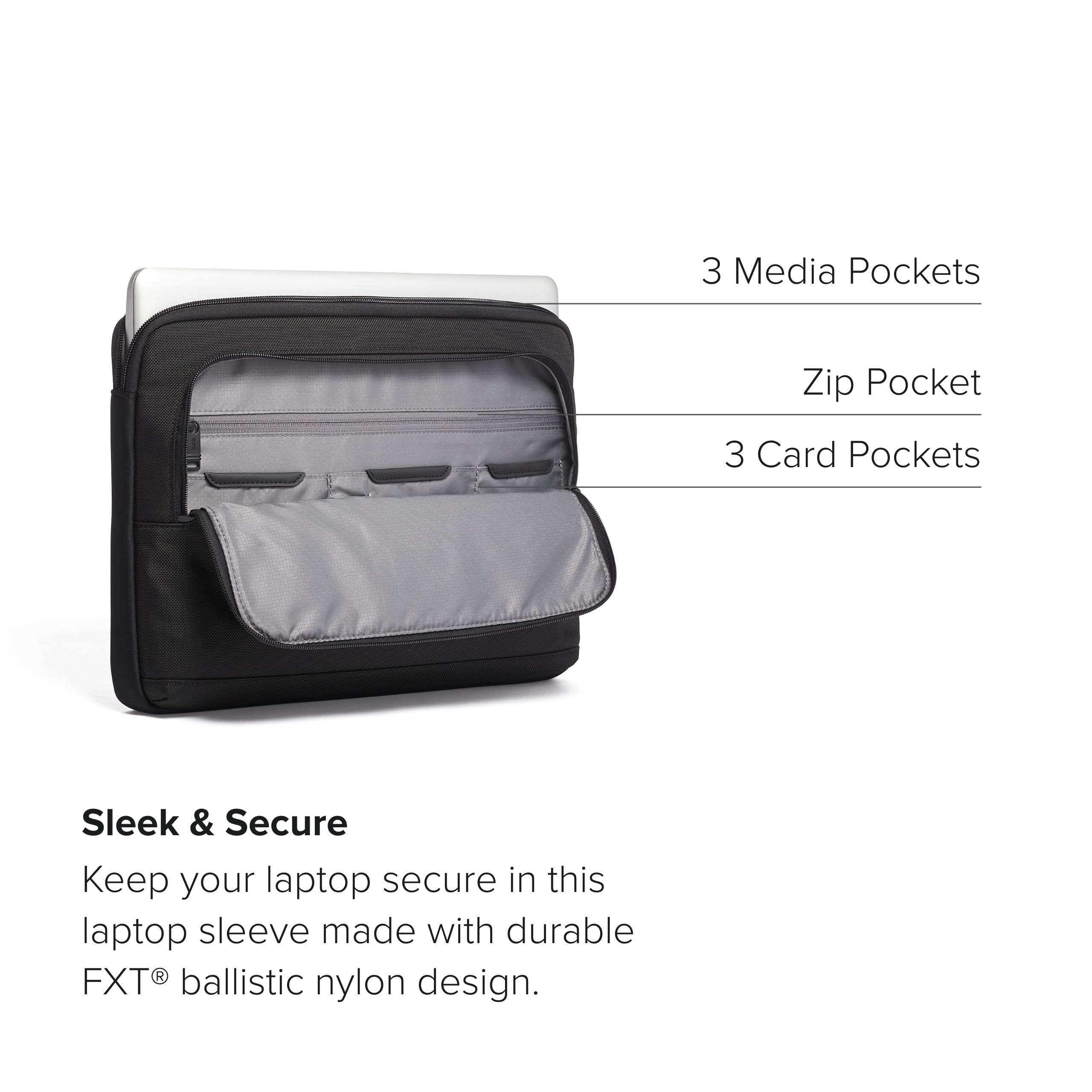 Foto 4 pulgar | Funda Para Portátil Tumi Alpha 3 Medium Black Para Portátil De 13 Pulgadas - Venta Internacional.