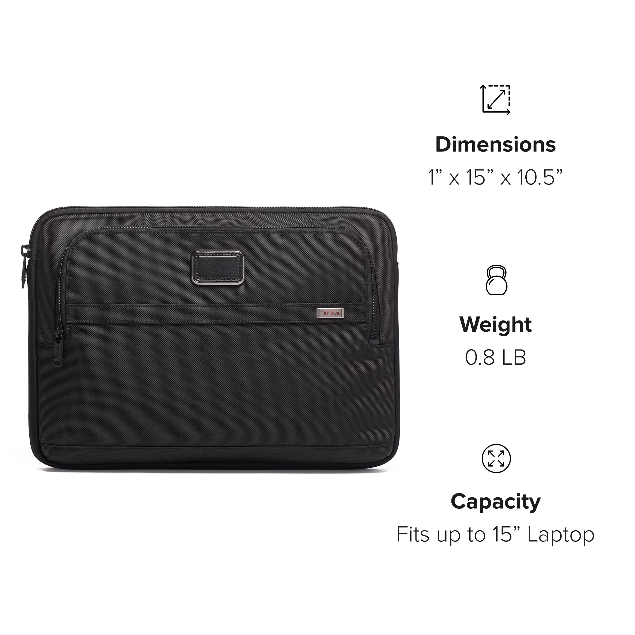Foto 8 pulgar | Funda Para Portátil Tumi Alpha 3 Medium Black Para Portátil De 13 Pulgadas - Venta Internacional.