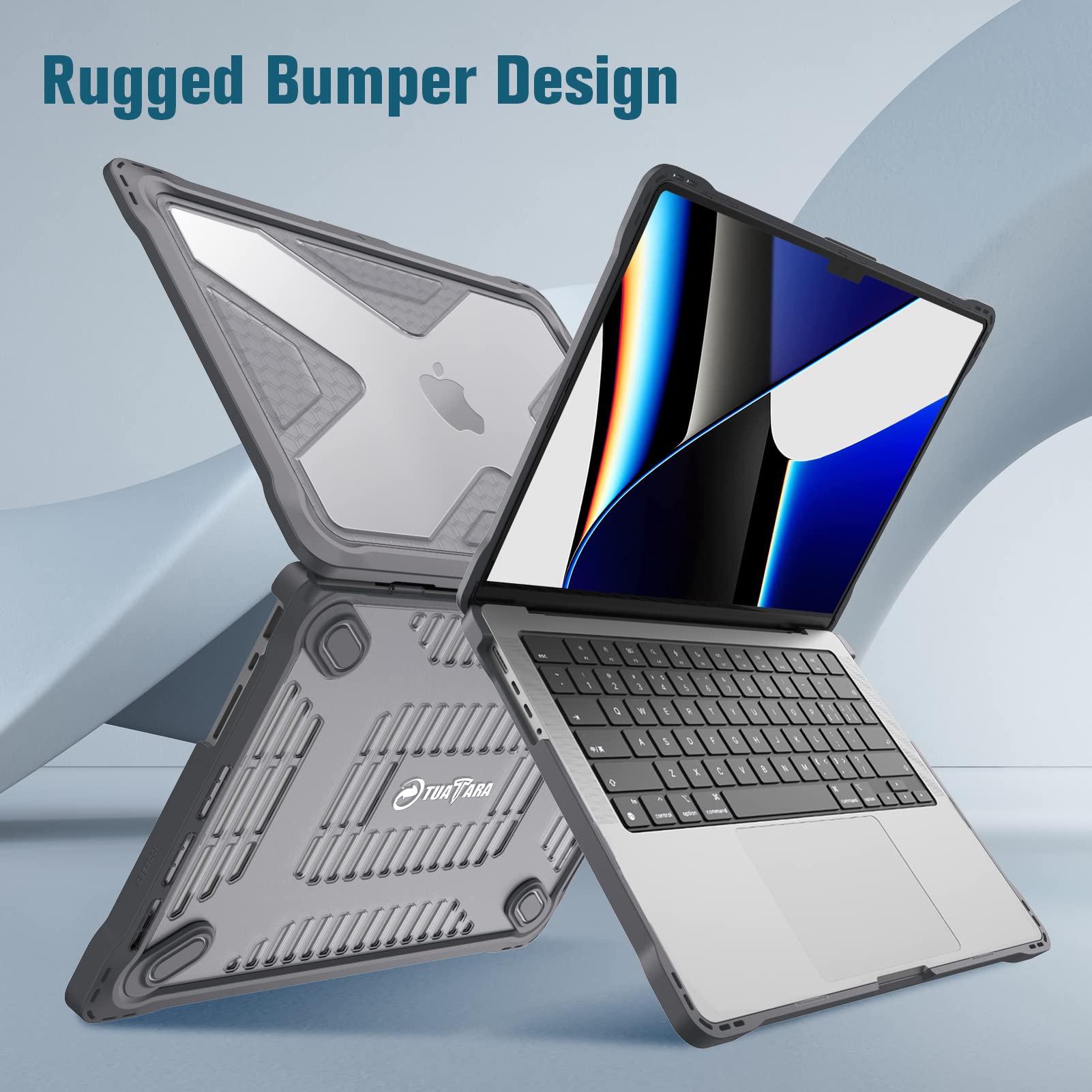 Foto 5 pulgar | Funda Fintie Para Macbook Pro 14 Pulgadas A3401 A3185 A3112 Gris - Venta Internacional.
