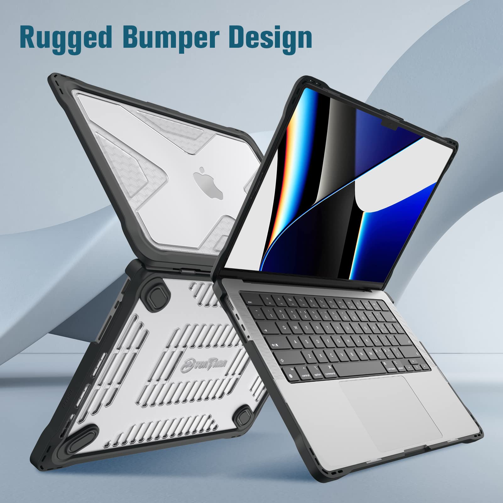 Foto 5 pulgar | Funda Fintie Para Macbook Pro 14 Pulgadas A3401 A3185 A3112 Transparente - Venta Internacional.