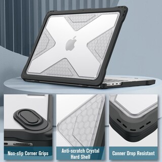 Foto 6 | Funda Fintie Para Macbook Pro 14 Pulgadas A3401 A3185 A3112 Transparente - Venta Internacional.