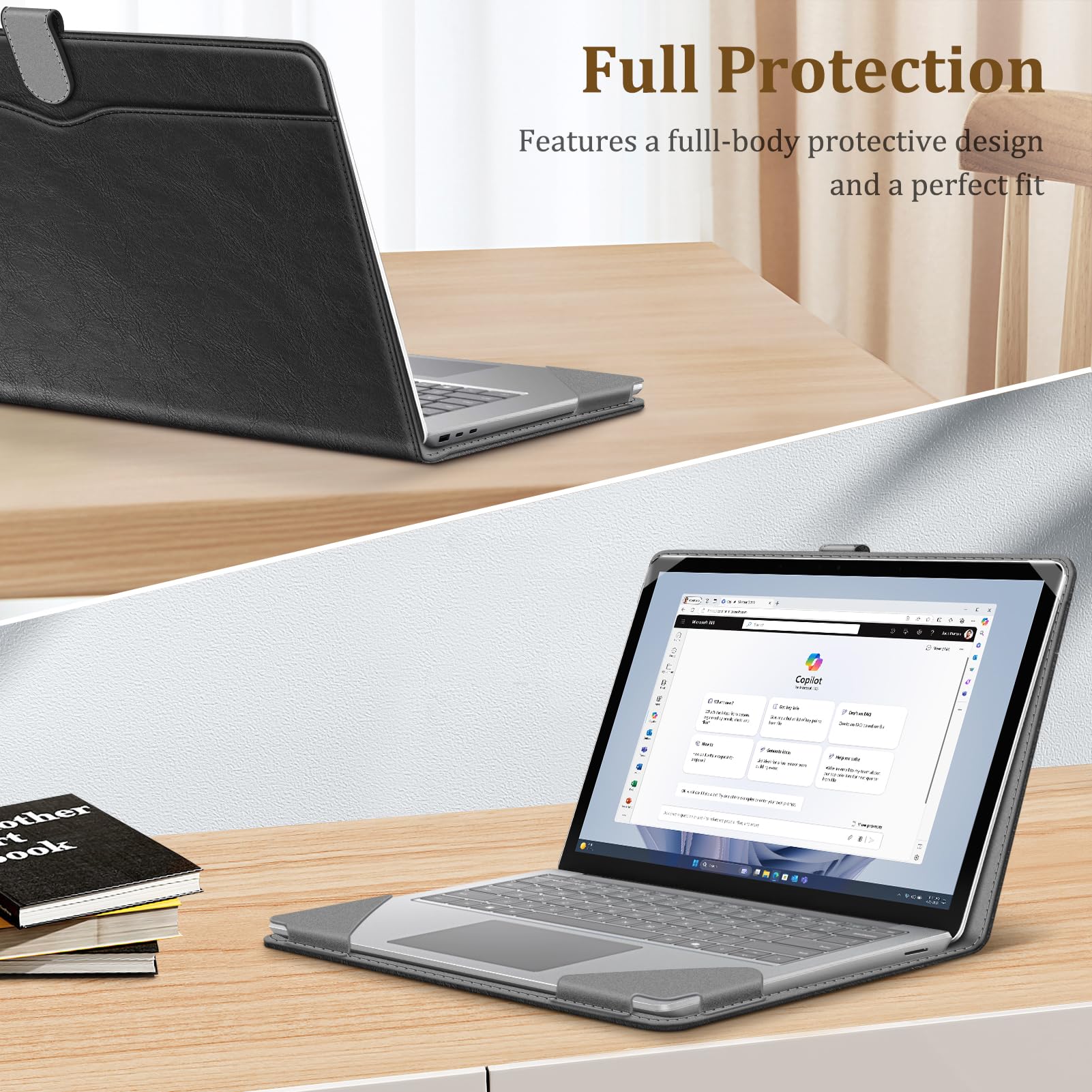 Foto 4 pulgar | Funda Fintie Para Portátil Microsoft Surface De 15 Pulgadas, Color Negro - Venta Internacional.