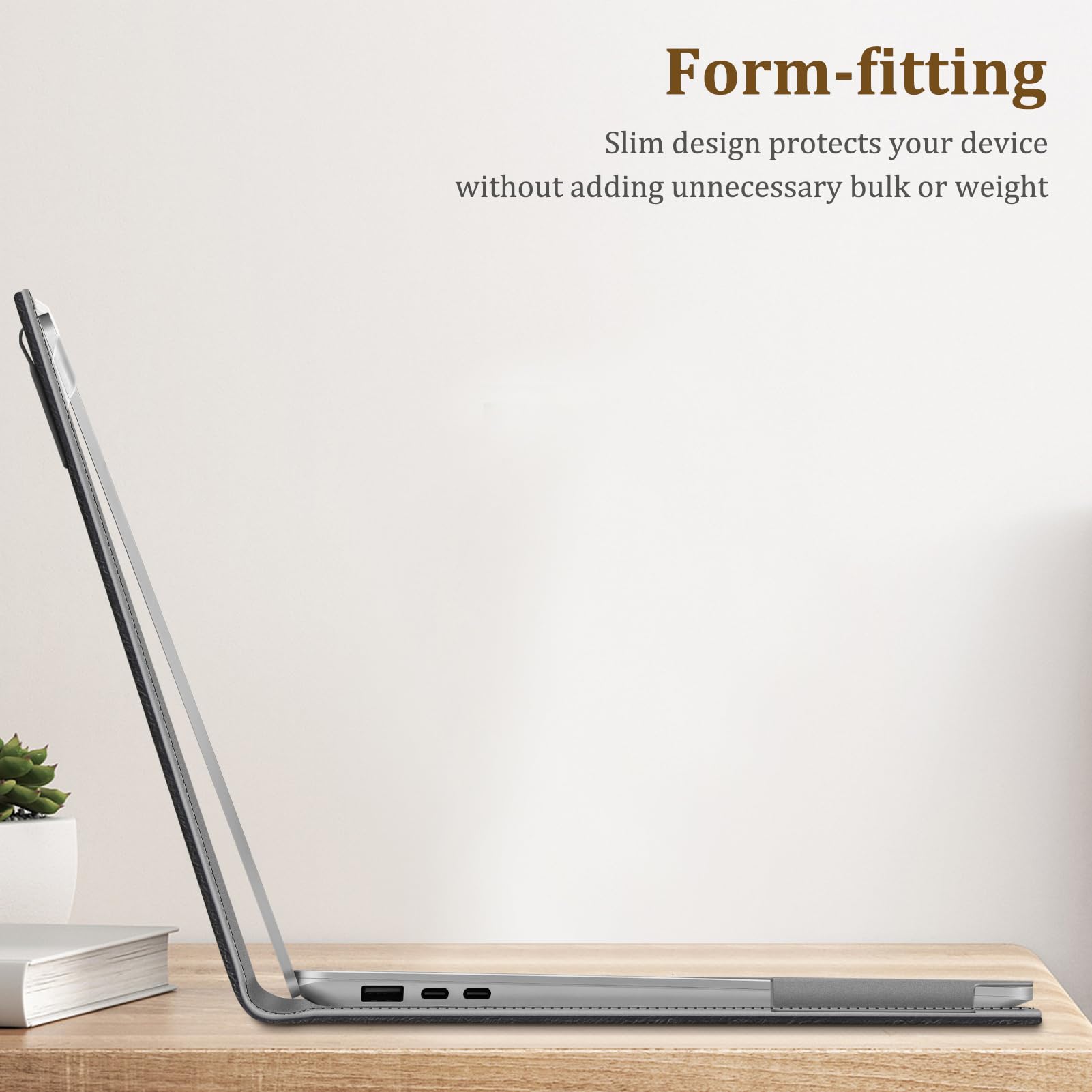 Foto 5 | Funda Fintie Para Portátil Microsoft Surface De 15 Pulgadas, Color Negro - Venta Internacional.