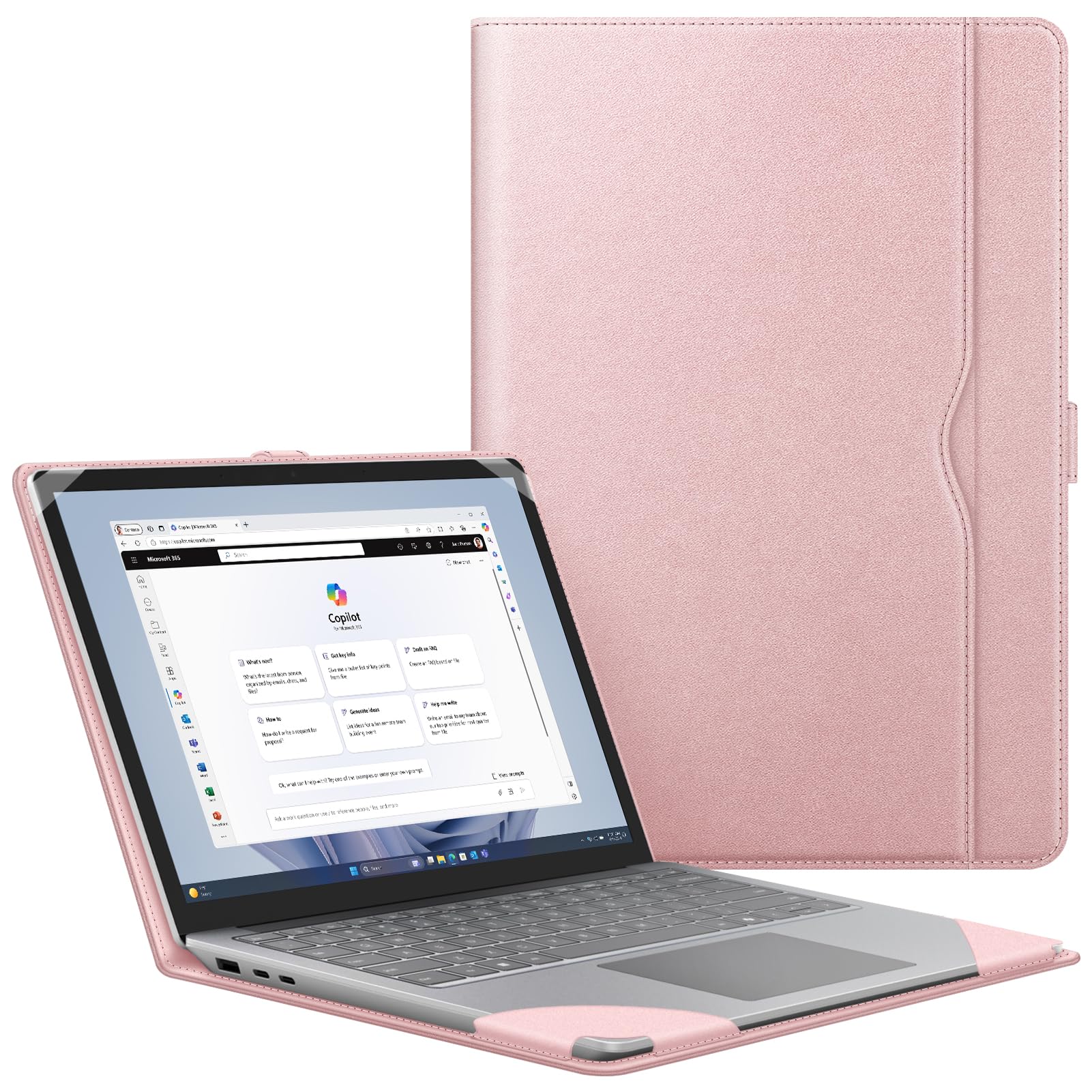 Foto 2 pulgar | Funda Fintie Para Portátil Microsoft Surface De 15 Pulgadas Rose Go - Venta Internacional.