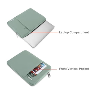 Foto 2 | Funda para Laptop 13.3 Pulgadas Verde Envejecido - Venta Internacional