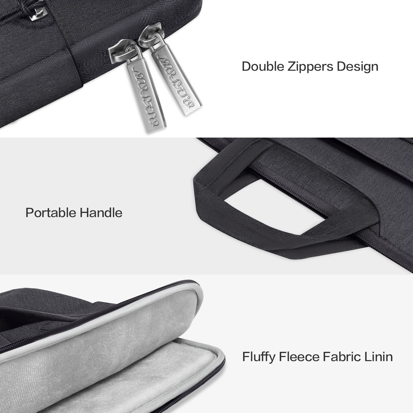 Foto 3 | Bandolera Para Portátil Compatible Con Mosiso, Macbook De 13 A 14 Pulgadas - Venta Internacional.
