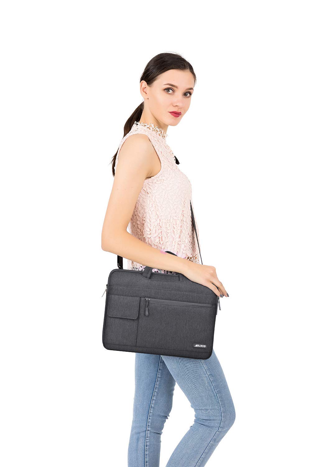 Foto 5 | Bandolera Para Portátil Compatible Con Mosiso, Macbook De 13 A 14 Pulgadas - Venta Internacional.