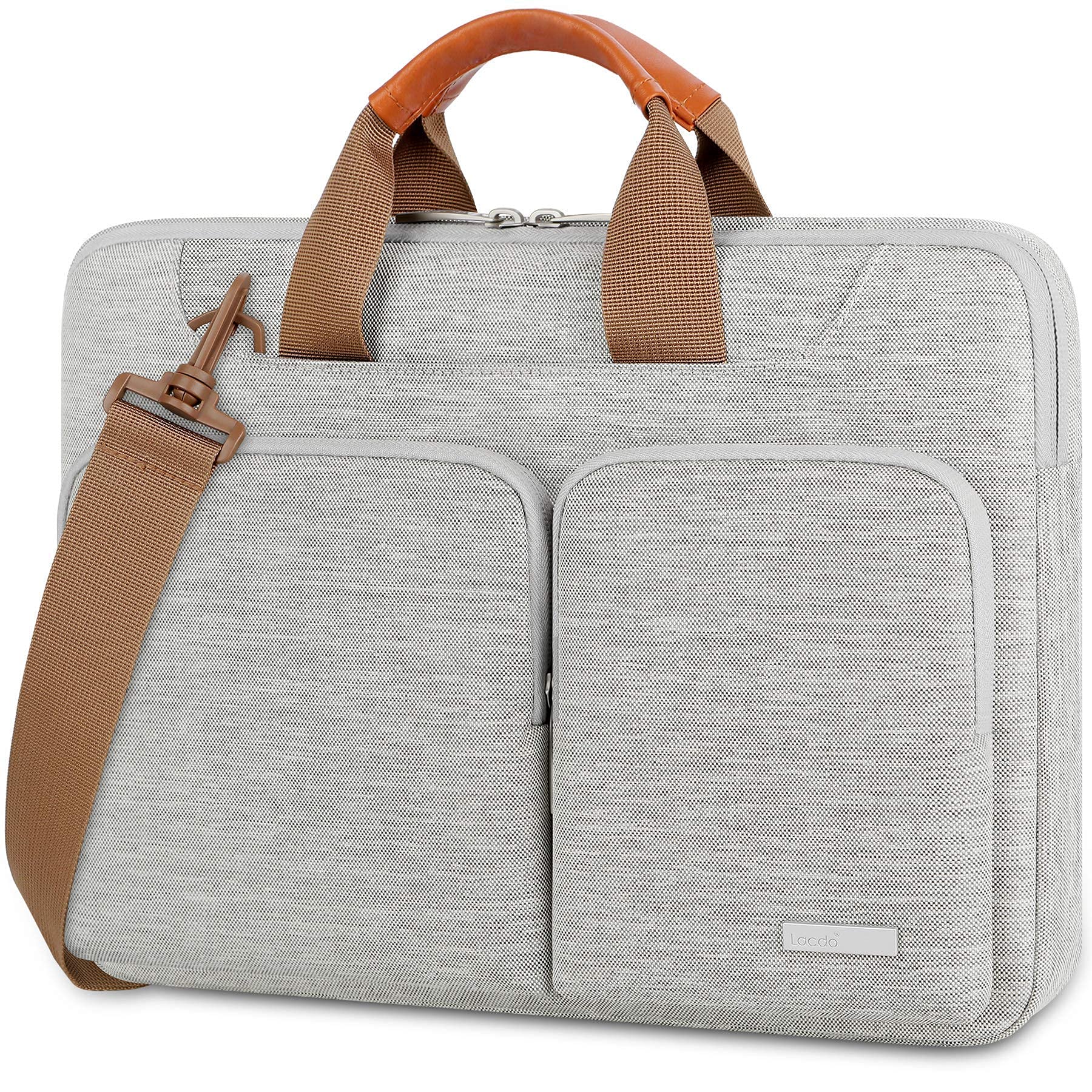 Foto 2 pulgar | Bolso De Hombro Para Portátil Lacdo 360° Con Protección De 14 Pulgadas, Gris - Venta Internacional.