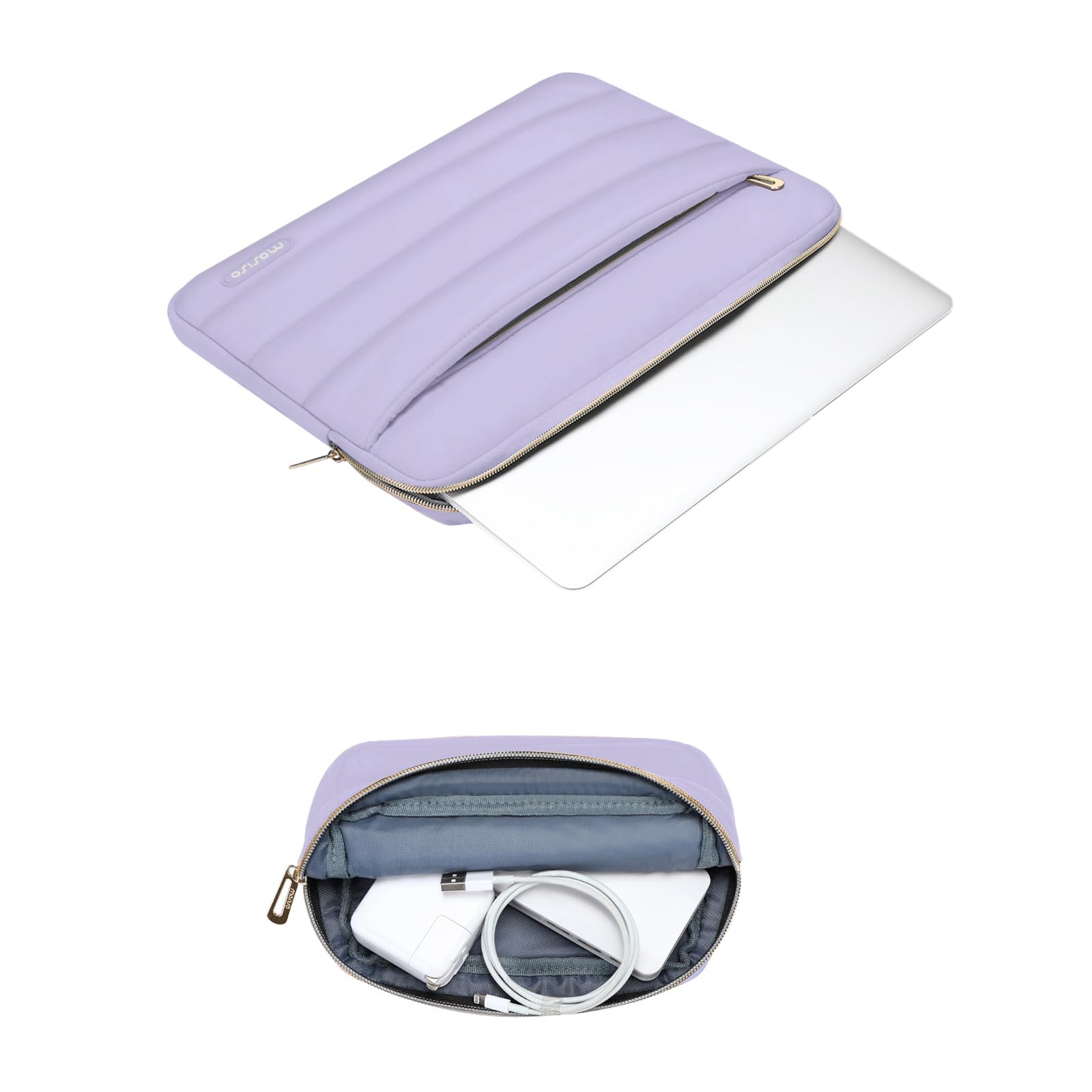 Foto 3 pulgar | Funda Para Portátil Mosiso De 13-14 Pulgadas Con Funda Abullonada Para Macbook Air 13 Pu - Venta Internacional.
